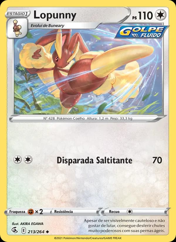 Lopunny, carta 213 de Golpe Fusão