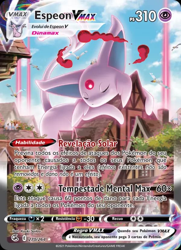 Espeon VMAX, carta 270 de Golpe Fusão