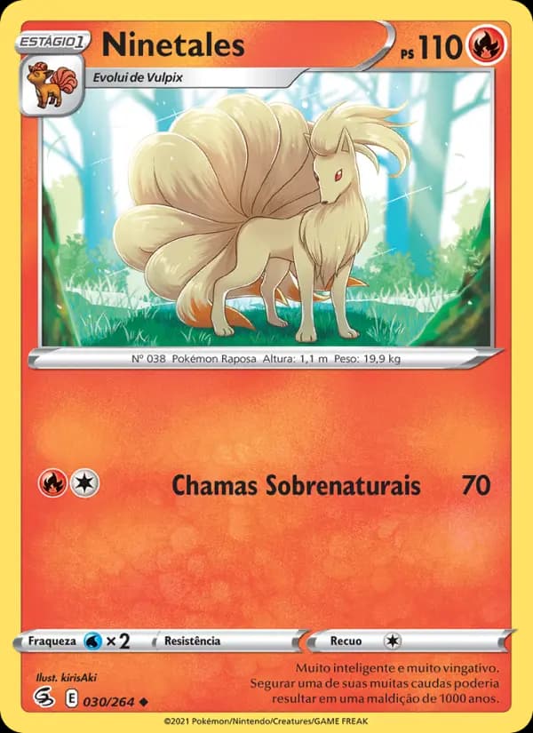 Ninetales, carta 30 de Golpe Fusão