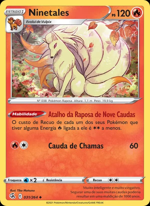 Ninetales, carta 31 de Golpe Fusão