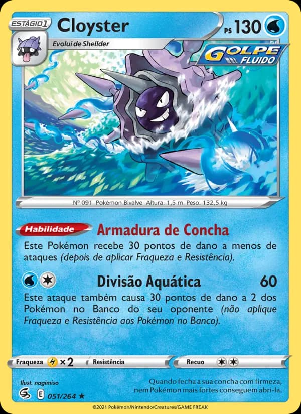 Cloyster, carta 51 de Golpe Fusão