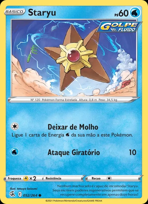 Staryu, carta 52 de Golpe Fusão