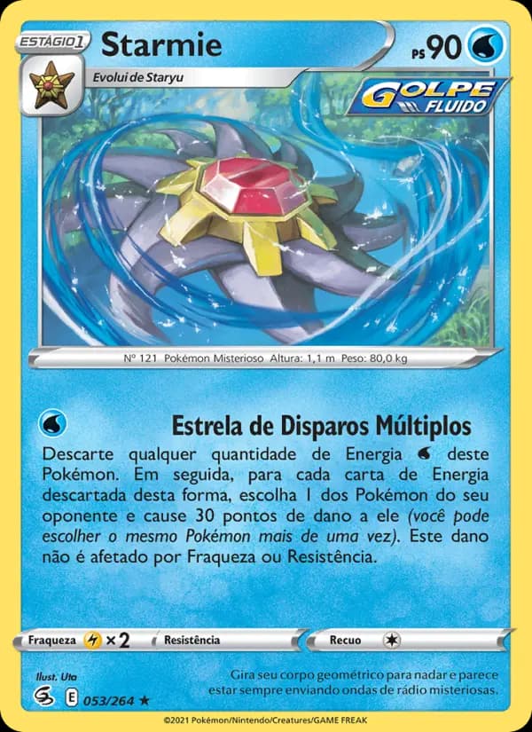 Starmie, carta 53 de Golpe Fusão