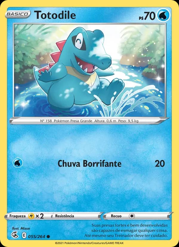 Totodile, carta 55 de Golpe Fusão