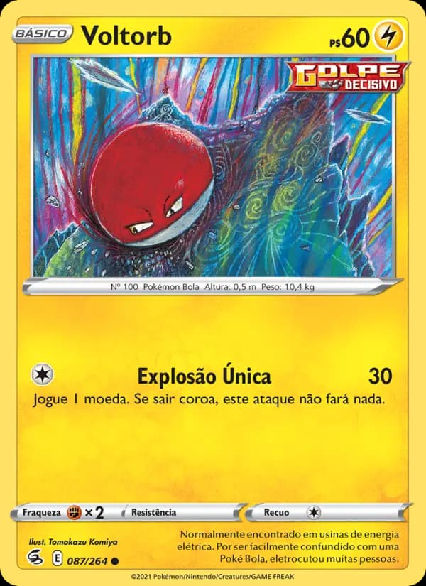 Voltorb, carta 87 de Golpe Fusão