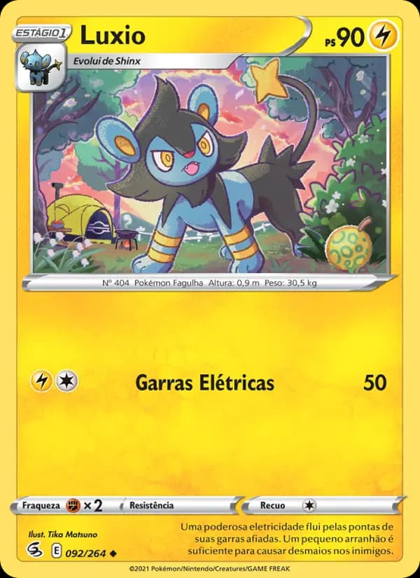 Luxio, carta 92 de Golpe Fusão