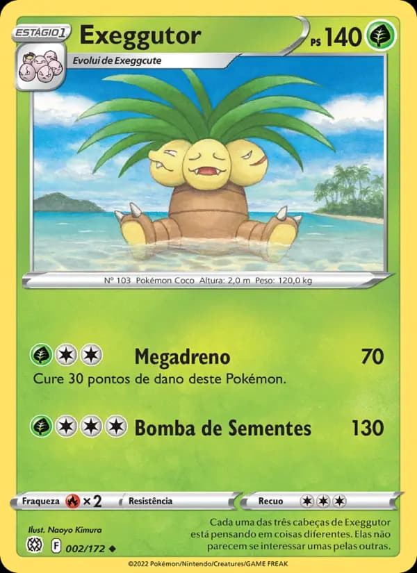 Exeggutor, carta 002 de Astros Cintilantes