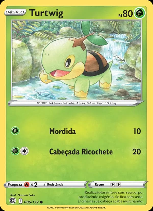 Turtwig, carta 006 de Astros Cintilantes