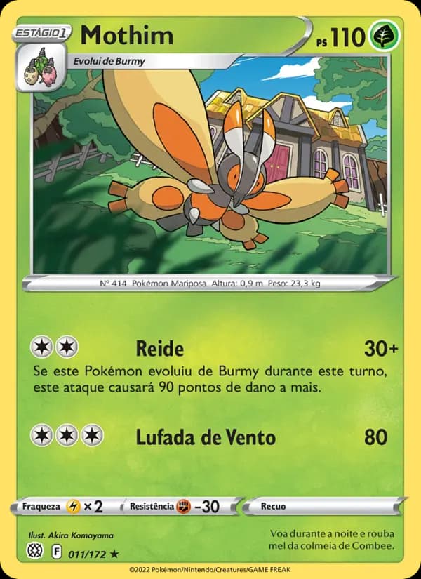 Mothim, carta 011 de Astros Cintilantes