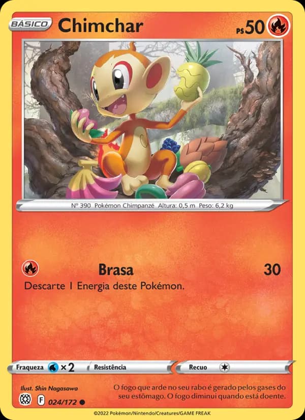Chimchar, carta 024 de Astros Cintilantes