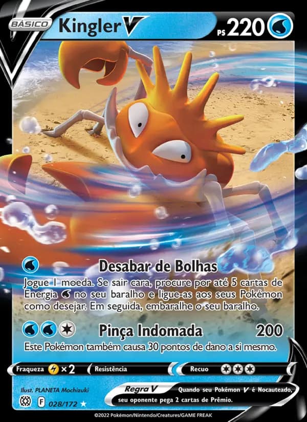 Kingler V, carta 028 de Astros Cintilantes