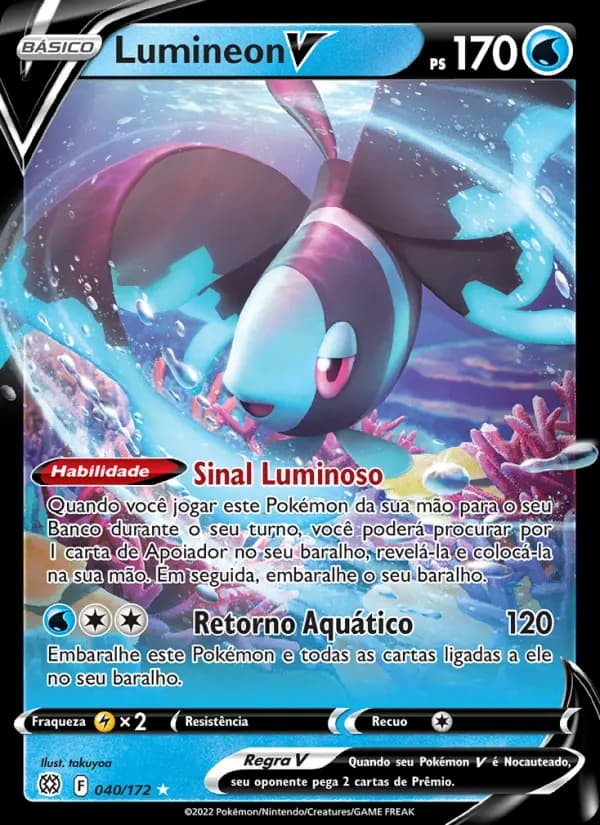 Lumineon V, carta 040 de Astros Cintilantes