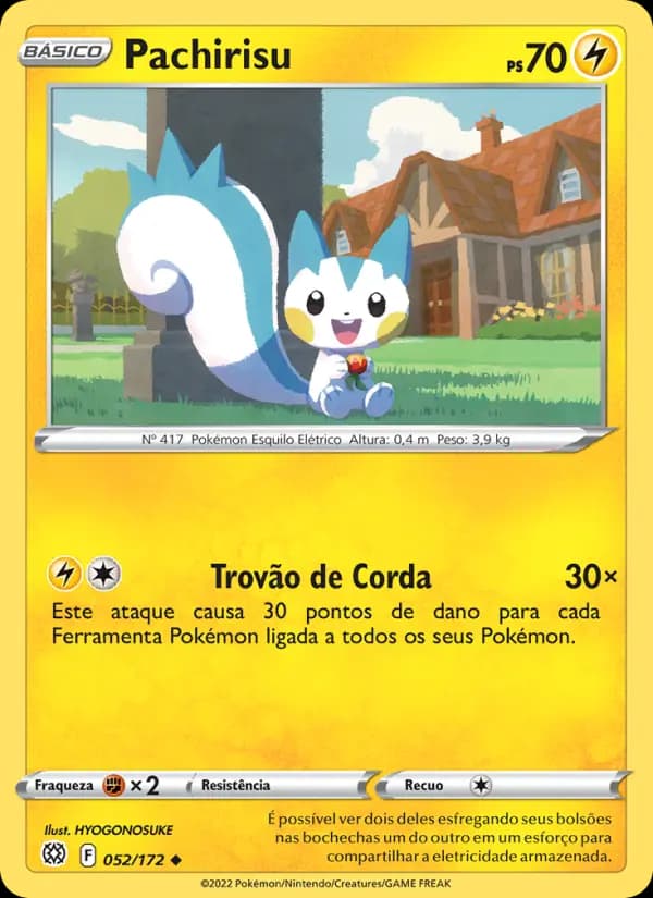 Pachirisu, carta 052 de Astros Cintilantes