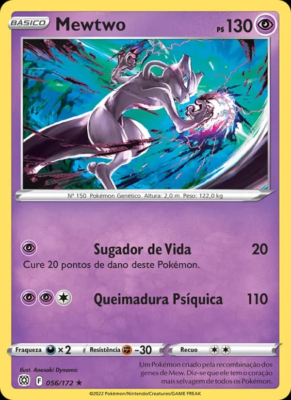 Mewtwo, carta 056 de Astros Cintilantes