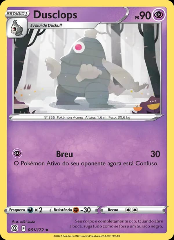 Dusclops, carta 061 de Astros Cintilantes
