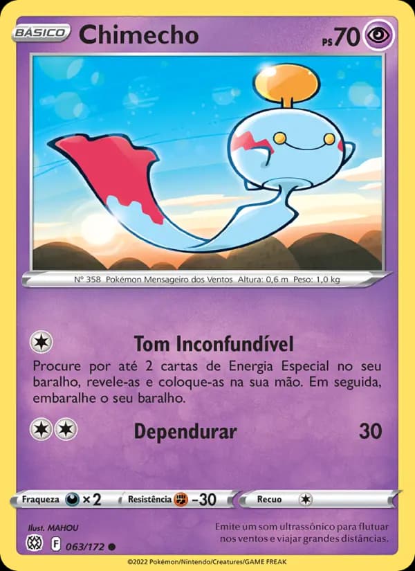 Chimecho, carta 063 de Astros Cintilantes