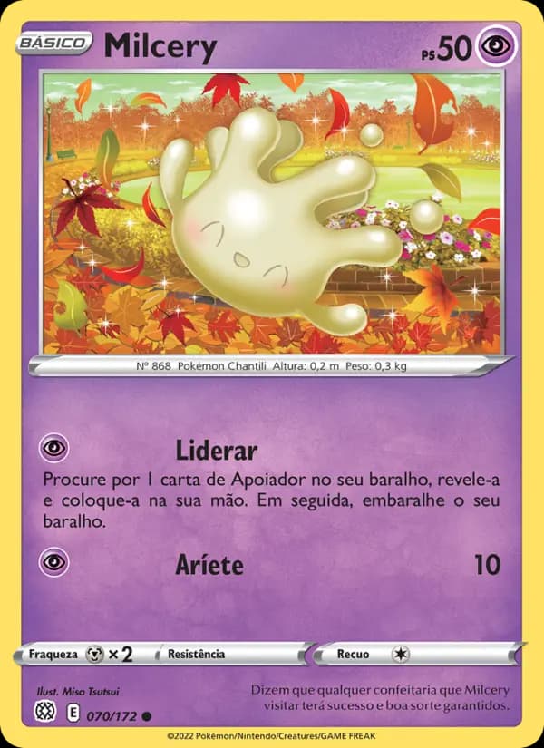 Milcery, carta 070 de Astros Cintilantes