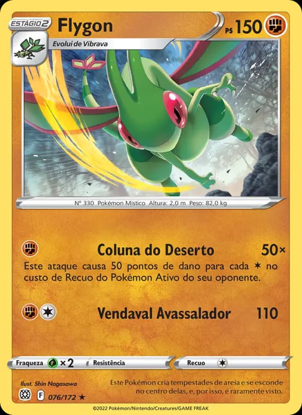 Flygon, carta 076 de Astros Cintilantes