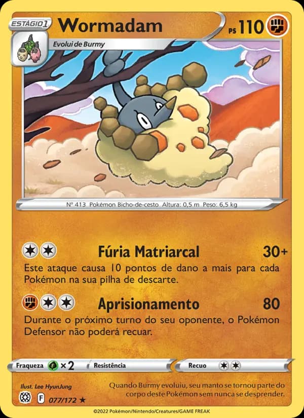 Wormadam, carta 077 de Astros Cintilantes