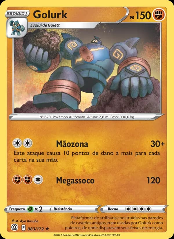 Golurk, carta 083 de Astros Cintilantes