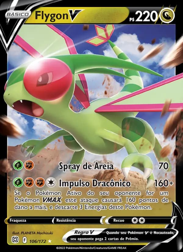 Flygon V, carta 106 de Astros Cintilantes