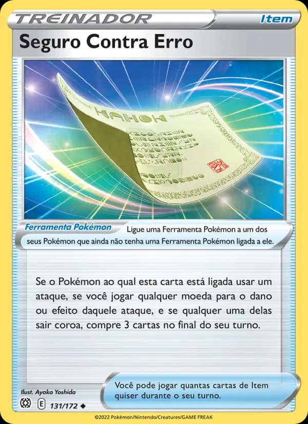 Seguro Contra Erro, carta 131 de Astros Cintilantes