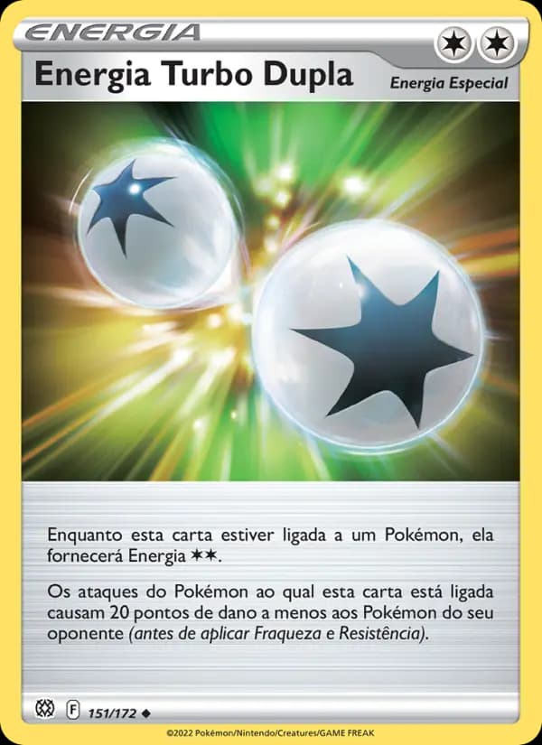 Energia Turbo Dupla, carta 151 de Astros Cintilantes