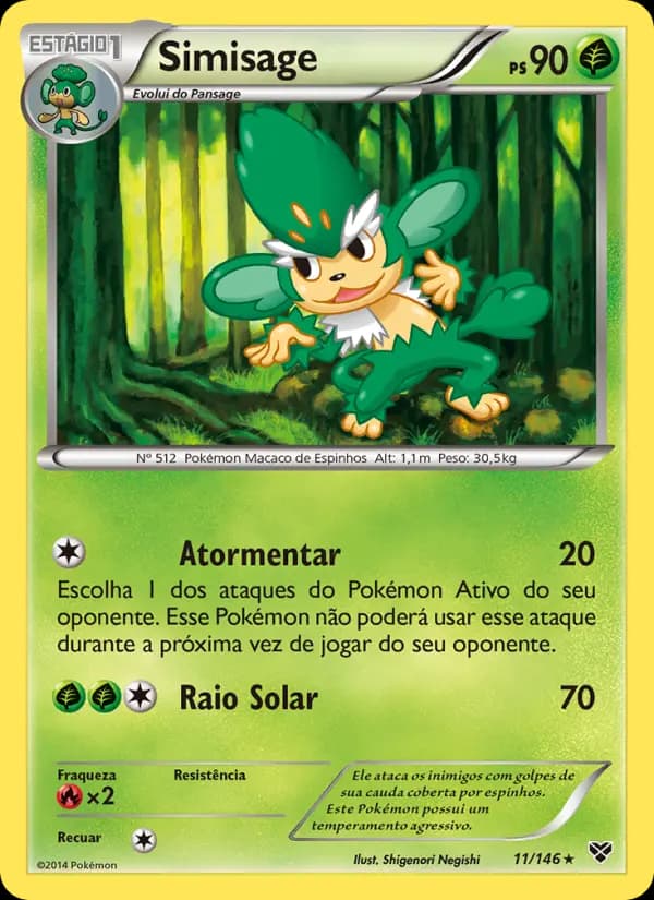 Simisage, carta 11 de XY