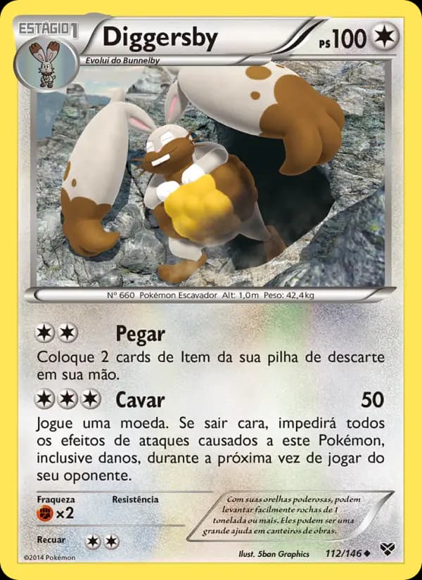 Diggersby, carta 112 de XY