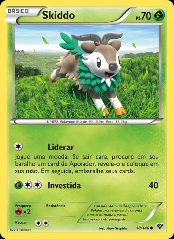Skiddo, carta 18 de XY