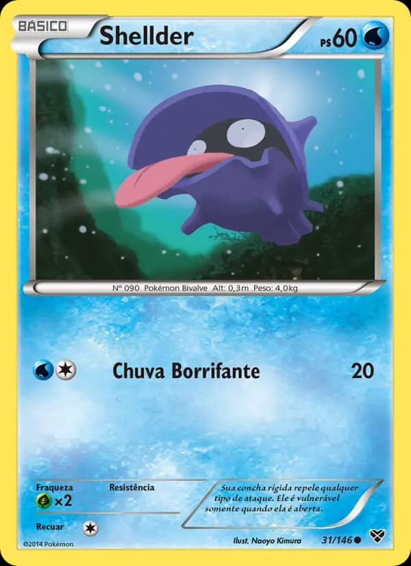 Shellder, carta 31 de XY