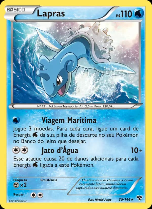 Lapras, carta 35 de XY