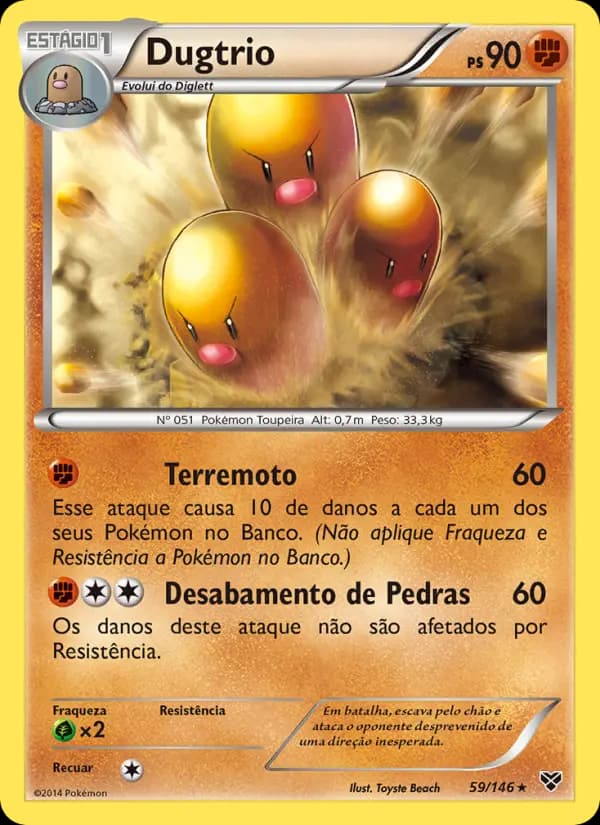 Dugtrio, carta 59 de XY