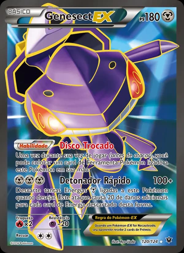 Genesect EX, carta 120 de Fusão de Destinos
