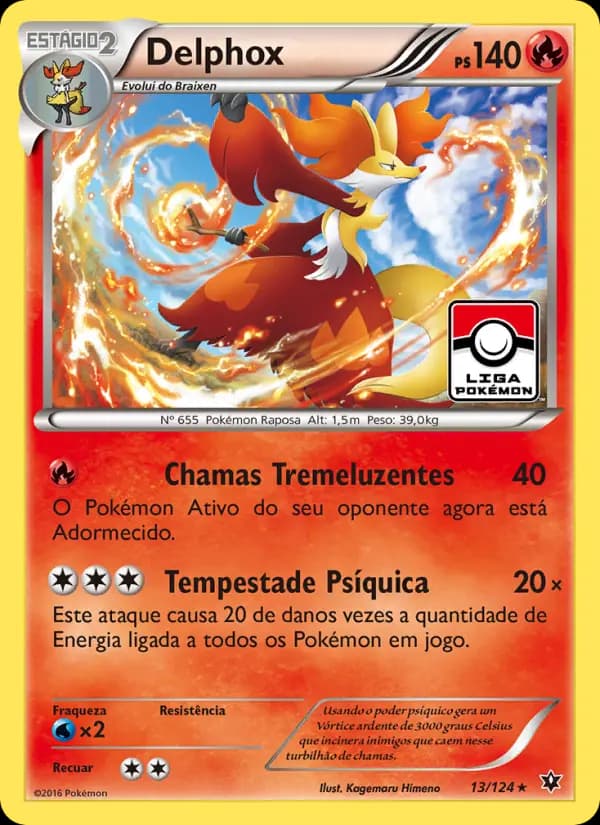 Delphox, carta 13 de Fusão de Destinos