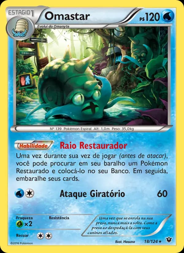 Omastar, carta 18 de Fusão de Destinos