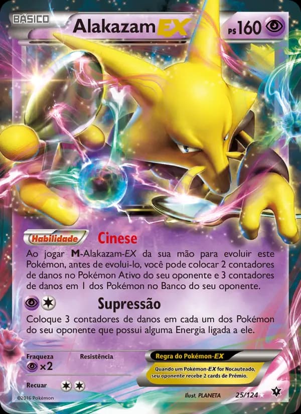 Alakazam EX, carta 25 de Fusão de Destinos