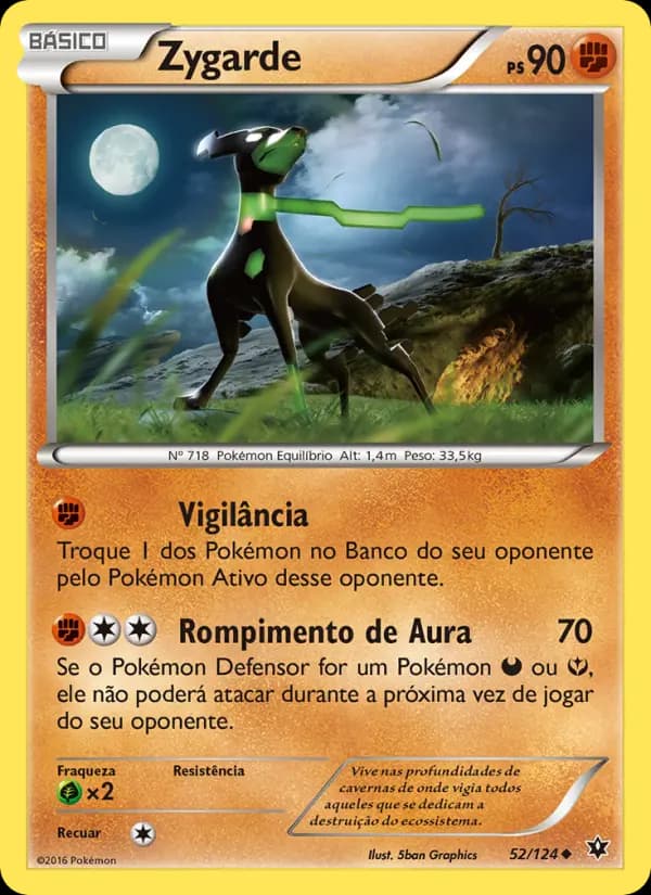 Zygarde, carta 52 de Fusão de Destinos