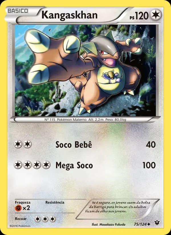 Kangaskhan, carta 75 de Fusão de Destinos