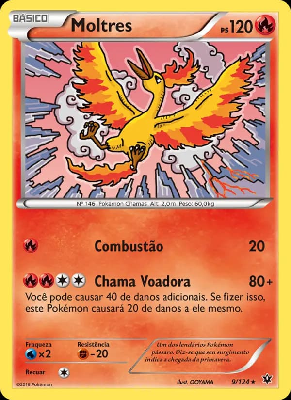 Moltres, carta 9 de Fusão de Destinos