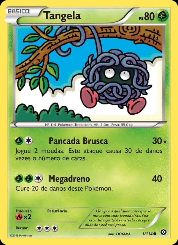 Tangela, carta 1 de Cerco de Vapor