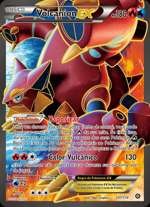 Volcanion EX, carta 107 de Cerco de Vapor