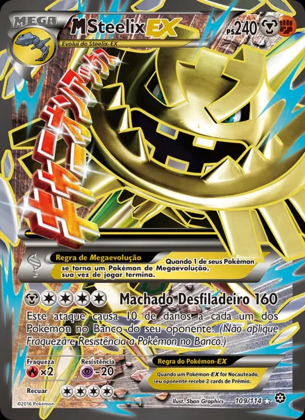 M-Steelix EX, carta 109 de Cerco de Vapor