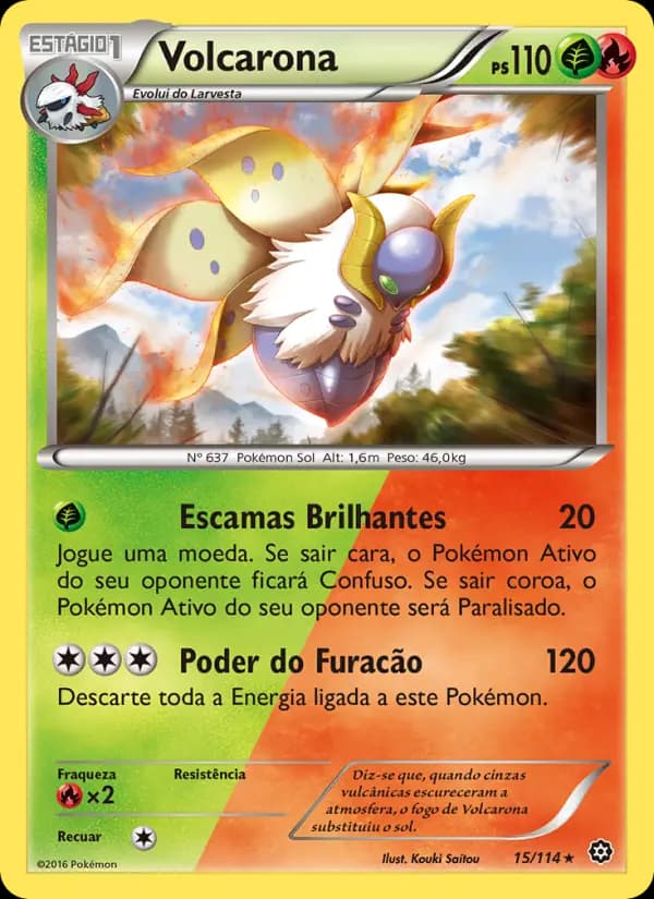 Volcarona, carta 15 de Cerco de Vapor