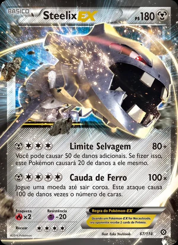 Steelix EX, carta 67 de Cerco de Vapor