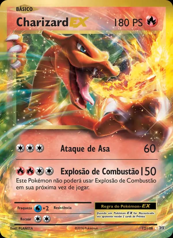 Charizard EX, carta 12 de Evoluções