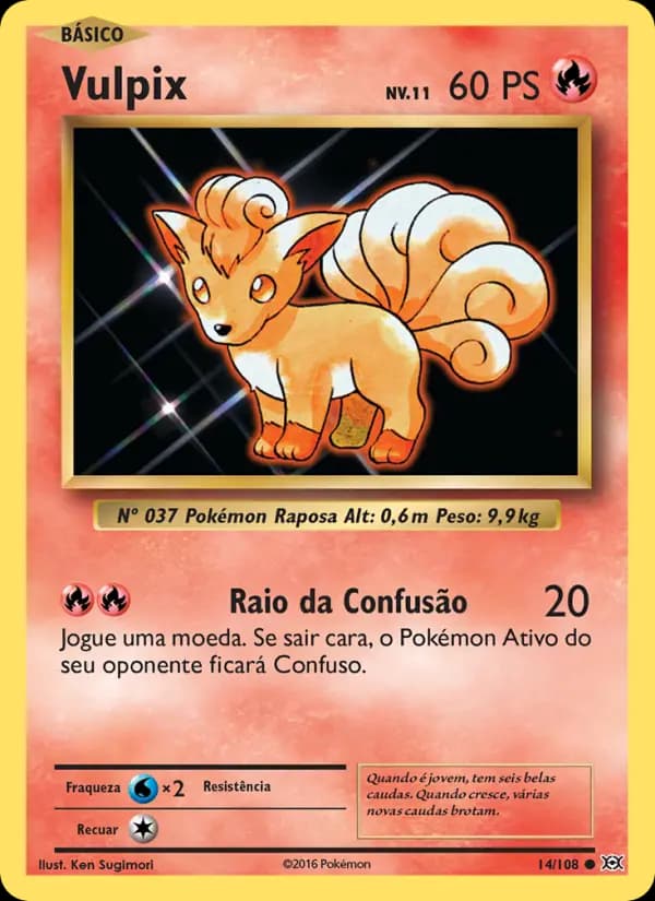 Vulpix, carta 14 de Evoluções