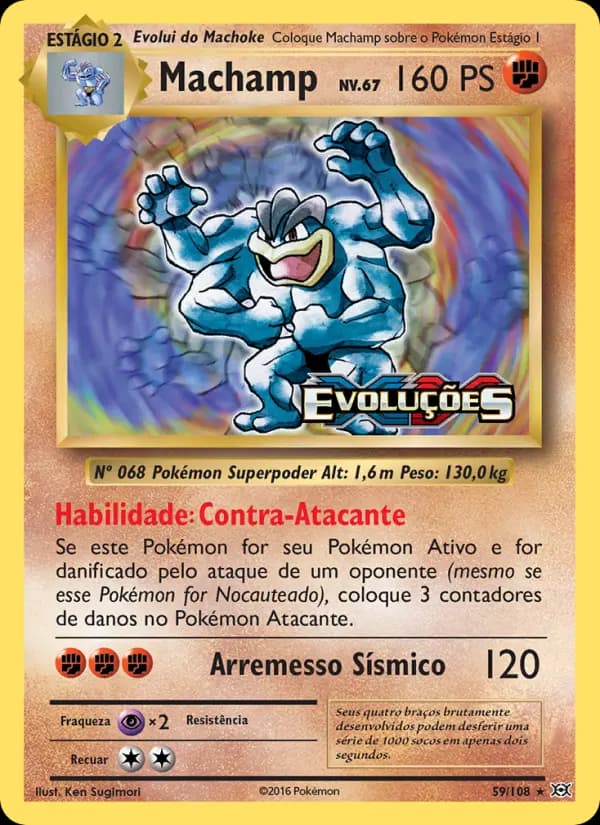 Machamp, carta 59 de Evoluções