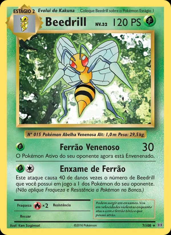 Beedrill, carta 7 de Evoluções
