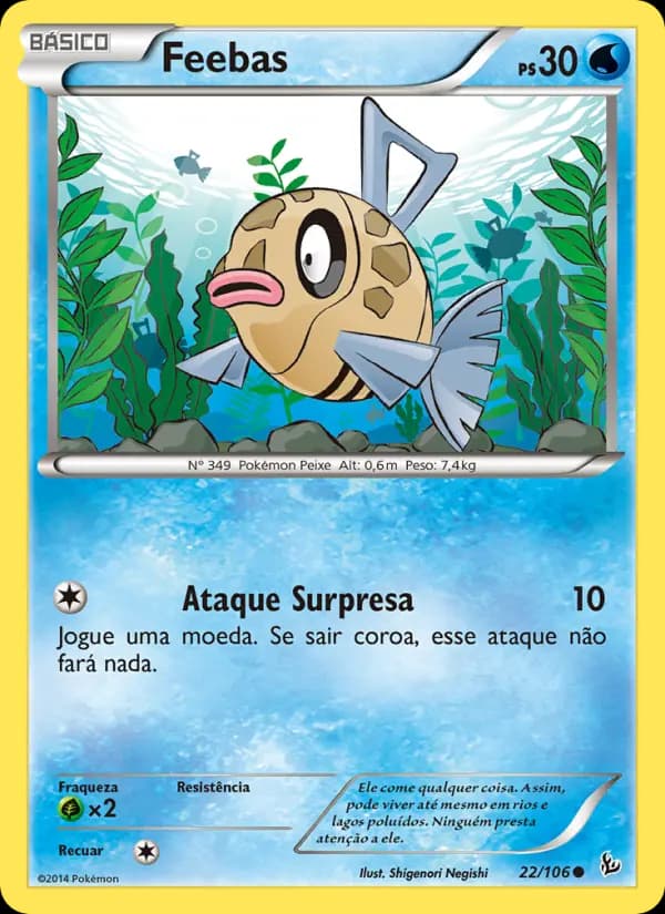 Feebas, carta 22 de Flash de Fogo